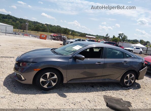 2HGFC2F64KH585383 2019 HONDA CIVIC Gray Widok wnętrza 360 stopni