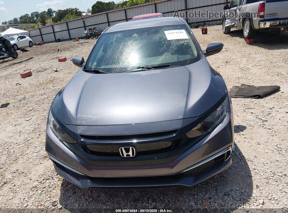 2HGFC2F64KH585383 2019 HONDA CIVIC Gray Widok zestawu wskaźników