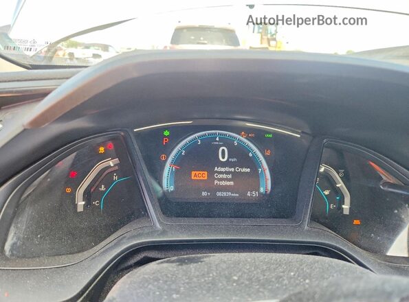 2HGFC2F64LH516887 2020 HONDA CIVIC Silver Սարքավորումների վահանակի տեսք