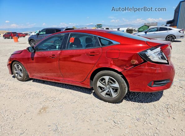 2HGFC2F64LH547928 2020 HONDA CIVIC Red Հետևի ձախ