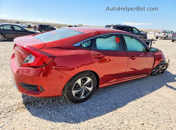2HGFC2F64LH547928 2020 HONDA CIVIC Red Հետևի աջ