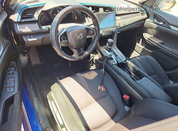 2HGFC2F64LH593601 2020 HONDA CIVIC Blue Вид панелі приладів