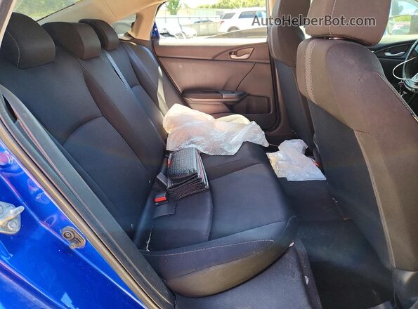 2HGFC2F64LH593601 2020 HONDA CIVIC Blue Вид задніх сидінь