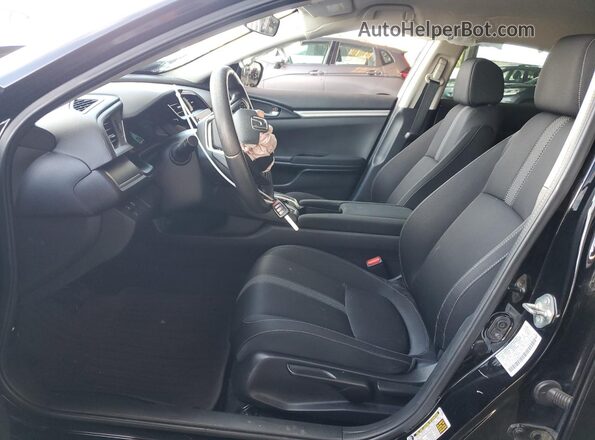 2HGFC2F64MH500741 2021 HONDA CIVIC Black Вид салону спереду