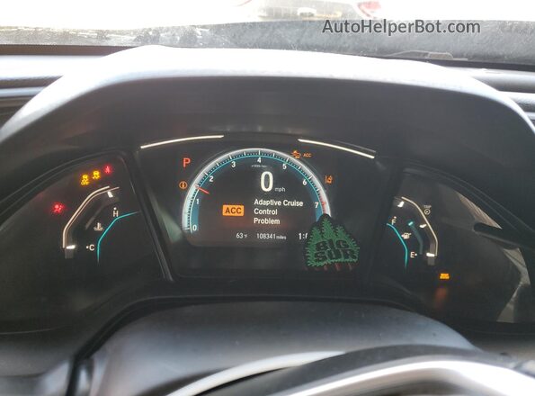 2HGFC2F64MH500741 2021 HONDA CIVIC Black Вид щитка приладів