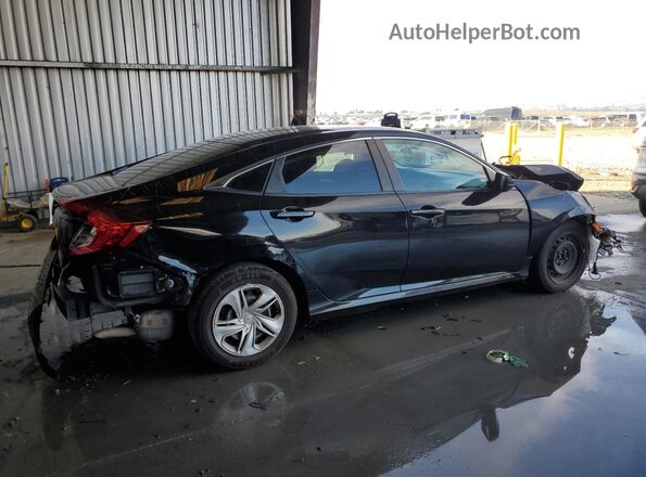2HGFC2F64MH500741 2021 HONDA CIVIC Black Задня права чверть