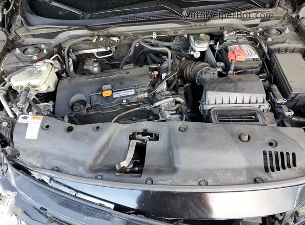 2HGFC2F64MH500741 2021 HONDA CIVIC Black Вид задньої частини салону