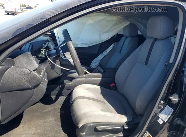 2HGFC2F65KH569838 2019 HONDA CIVIC Black წინა სალონის ხედი