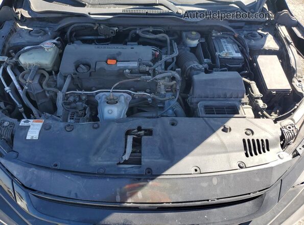 2HGFC2F65KH569838 2019 HONDA CIVIC Black უკანა სალონის ხედი