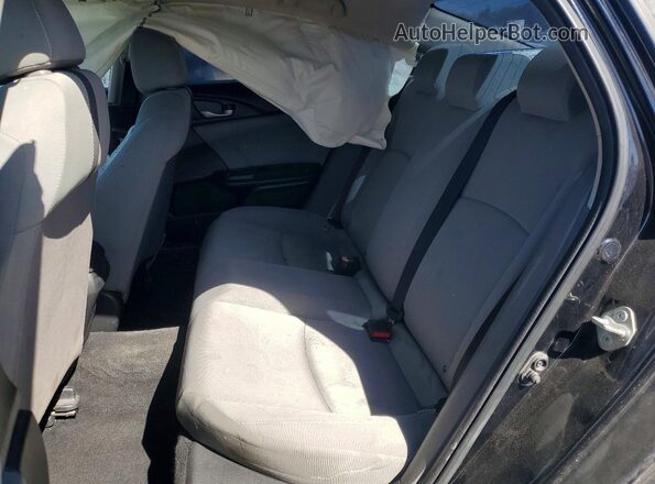 2HGFC2F65KH569838 2019 HONDA CIVIC Black უკანა სავარძლების ხედი