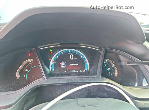 2HGFC2F65LH523086 2020 HONDA CIVIC Silver Vista del cuadro de instrumentos