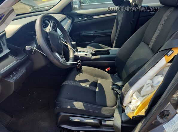 2HGFC2F65LH528885 2020 HONDA CIVIC Gray Вид салону спереду