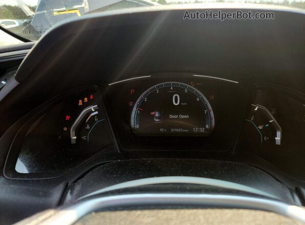 2HGFC2F65LH528885 2020 HONDA CIVIC Gray Вид щитка приладів