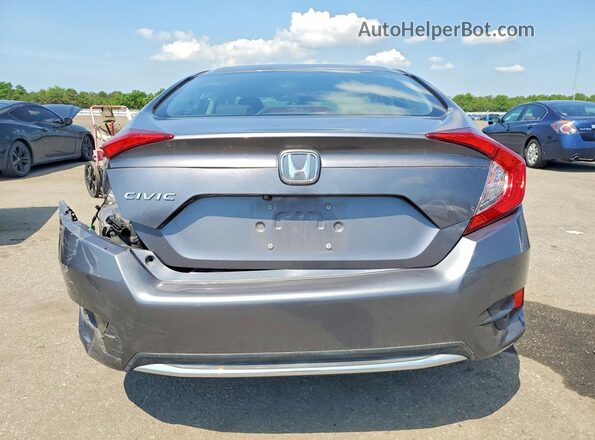 2HGFC2F65LH528885 2020 HONDA CIVIC Gray Вид ззаду