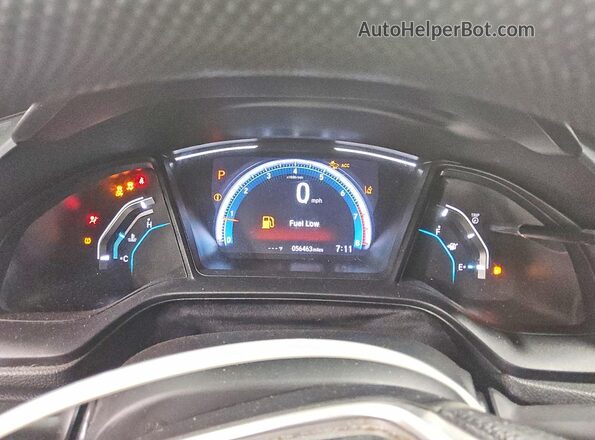 2HGFC2F65LH530314 2020 HONDA CIVIC Серый Вид щитка приборов