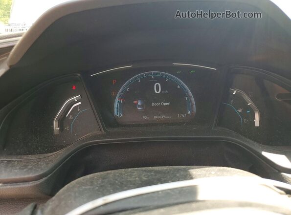2HGFC2F65LH540986 2020 HONDA CIVIC Silver Вид щитка приладів
