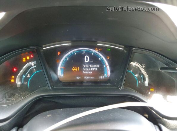 2HGFC2F65LH545797 2020 HONDA CIVIC White Вид щитка приладів