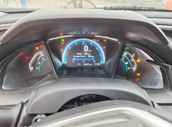 2HGFC2F65MH554517 2021 HONDA CIVIC White Widok zestawu wskaźników