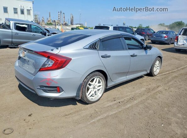 2HGFC2F66JH039182 2018 HONDA CIVIC Silver Rear right