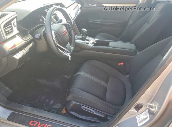 2HGFC2F66JH039182 2018 HONDA CIVIC Silver Front interior view