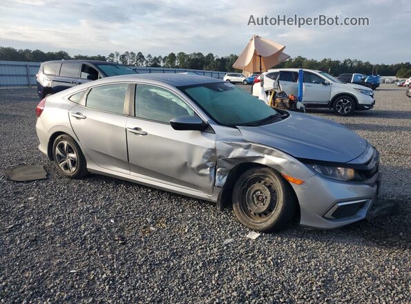 2HGFC2F66KH550215 2019 HONDA CIVIC Silver Передня права чверть