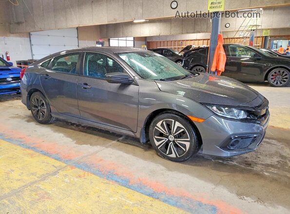2HGFC2F66KH562767 2019 HONDA CIVIC Gray Przód prawy
