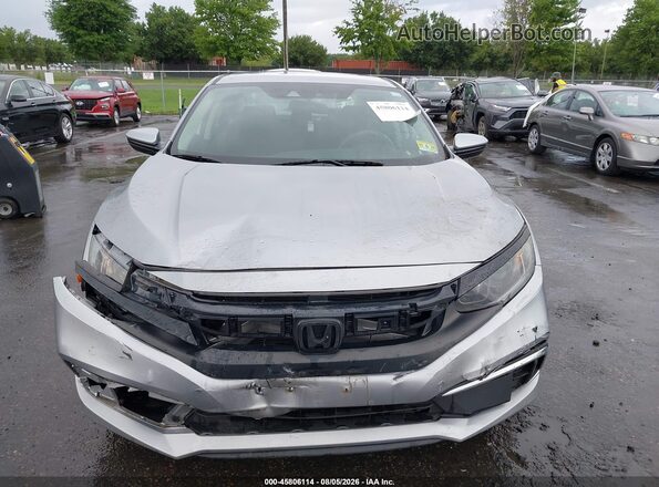 2HGFC2F66KH564907 2019 HONDA CIVIC Серебряный Вид спереди