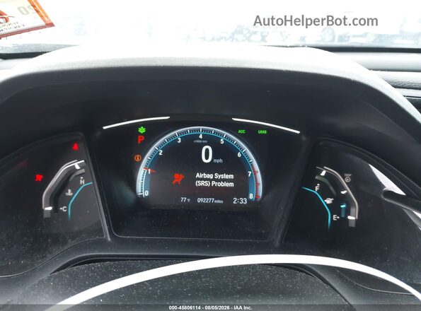 2HGFC2F66KH564907 2019 HONDA CIVIC Серебряный Вид задних сидений