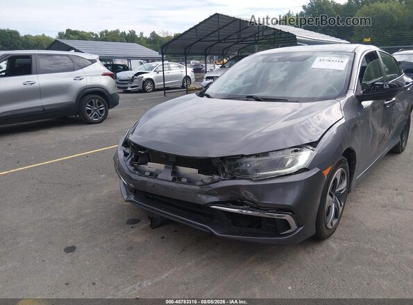 2HGFC2F66KH591296 2019 HONDA CIVIC Серый Вид спереди