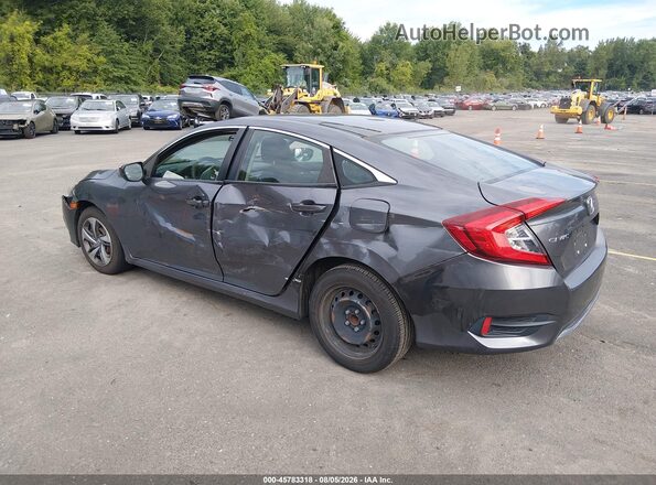 2HGFC2F66KH591296 2019 HONDA CIVIC Серый Задняя левая четверть