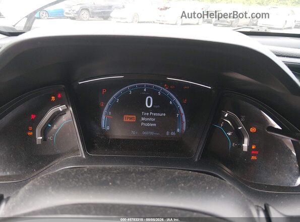 2HGFC2F66KH591296 2019 HONDA CIVIC Серый Вид задних сидений