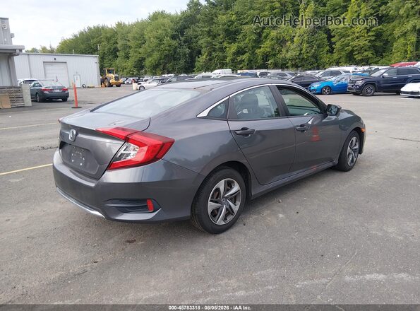 2HGFC2F66KH591296 2019 HONDA CIVIC Серый Задняя правая четверть