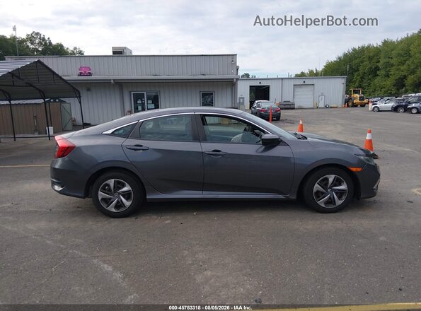 2HGFC2F66KH591296 2019 HONDA CIVIC Серый Вид задней части салона