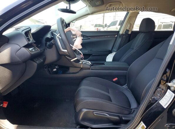 2HGFC2F66LH502229 2020 HONDA CIVIC Черный Вид салона спереди