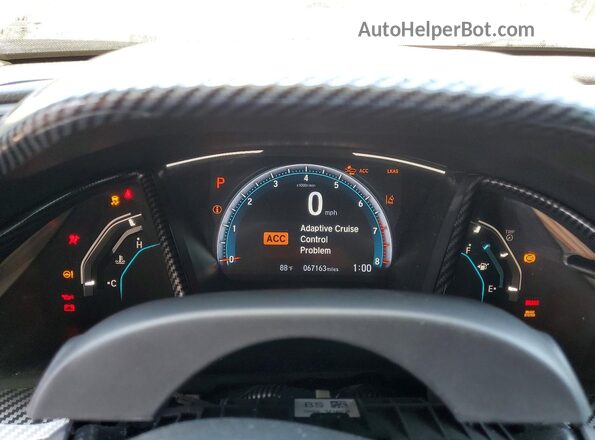 2HGFC2F66LH502229 2020 HONDA CIVIC Черный Вид щитка приборов