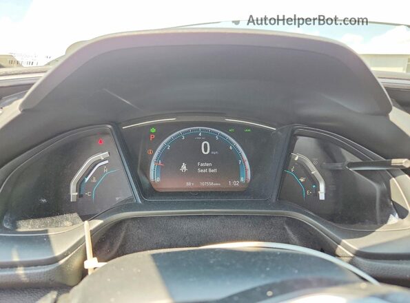 2HGFC2F66LH519158 2020 HONDA CIVIC White ხელსაწყოთა პანელის ხედი