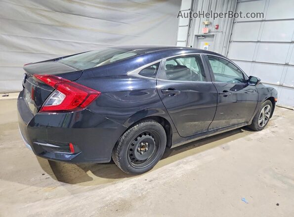 2HGFC2F66LH558591 2020 HONDA CIVIC Black Rear right