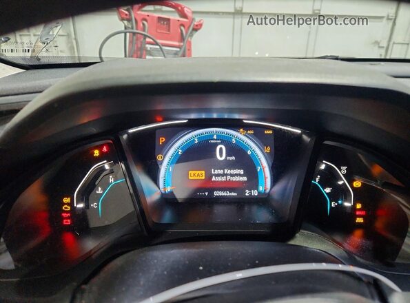 2HGFC2F66LH558591 2020 HONDA CIVIC Black Instrument cluster view