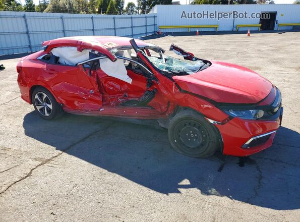 2HGFC2F66LH594944 2020 HONDA CIVIC Red Առջևի աջ