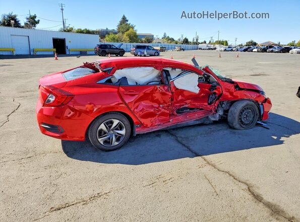 2HGFC2F66LH594944 2020 HONDA CIVIC Red Հետևի աջ