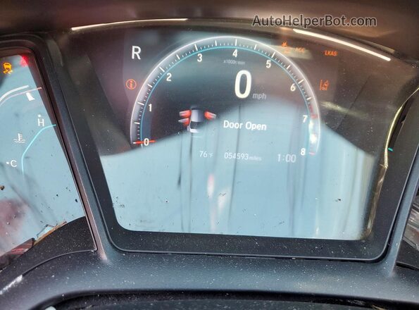 2HGFC2F66LH594944 2020 HONDA CIVIC Red Սարքավորումների վահանակի տեսք