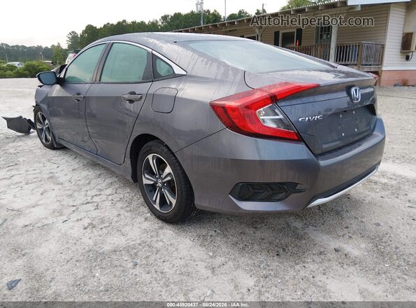 2HGFC2F66MH545034 2021 HONDA CIVIC Gray Trasero izquierdo