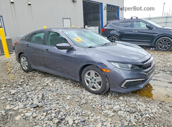 2HGFC2F67KH549932 2019 HONDA CIVIC Серый Передняя правая четверть