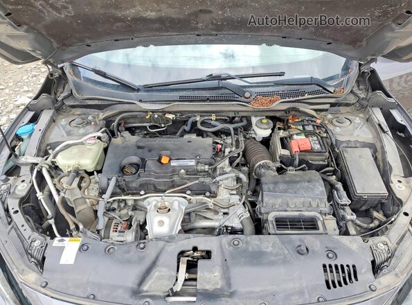 2HGFC2F67KH549932 2019 HONDA CIVIC Серый Вид задней части салона