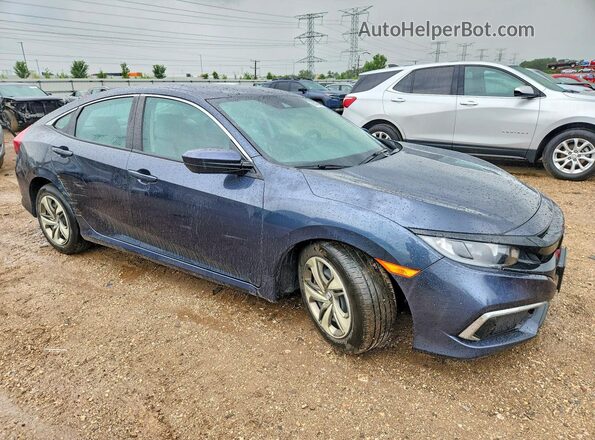 2HGFC2F67KH551261 2019 HONDA CIVIC Blue Przód prawy