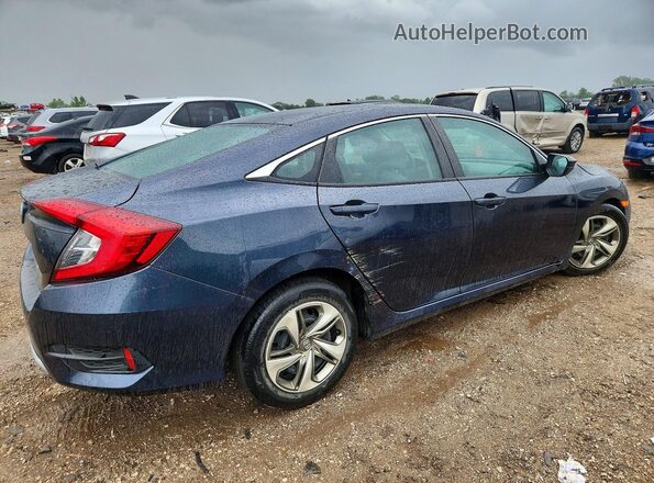 2HGFC2F67KH551261 2019 HONDA CIVIC Blue Tył prawy