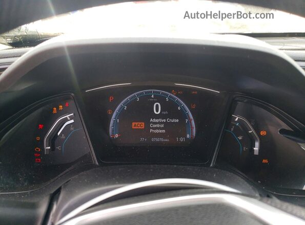 2HGFC2F67KH559490 2019 HONDA CIVIC White Հետևի նստատեղերի տեսք