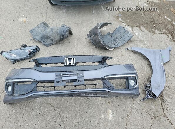2HGFC2F67KH574085 2019 HONDA CIVIC Charcoal Vista del compartimento del motor