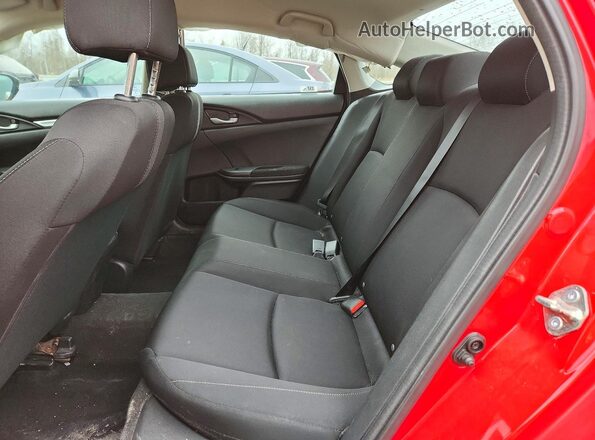 2HGFC2F67KH587984 2019 HONDA CIVIC Red უკანა სავარძლების ხედი