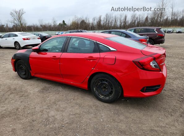 2HGFC2F67KH587984 2019 HONDA CIVIC Red უკანა მარცხენა